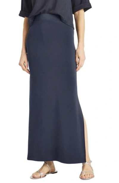 Splendid Massie Scuba Knit Maxi Skirt In Navy