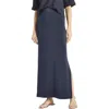 Splendid Massie Scuba Knit Maxi Skirt In Navy