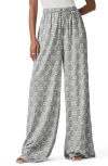 Splendid Mckenna Wide Leg Pull-on Pants In Soft Vob Sun Print