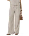 Splendid Meadow Embroidered Cotton Drawstring Pants In Brown