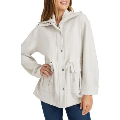 Splendid Meghan Cotton Blend Utility Jacket In Ice