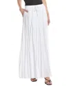 Splendid Melanie Tiered Drawstring Maxi Skirt In White