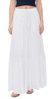 Splendid Melanie Tiered Drawstring Maxi Skirt