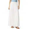 Splendid Melanie Tiered Drawstring Maxi Skirt In White