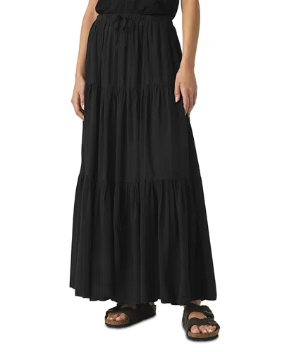 Splendid Melanie Tiered Skirt In Black