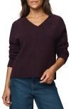 Splendid Melina Relaxed Fit Wool Blend Sweater In Purple