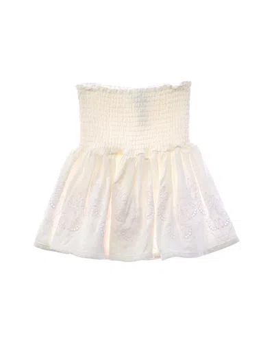 Splendid Kids' Mocked Linen-blend Skirt In Neutral