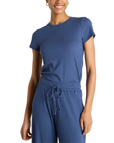 Splendid Modal Rib Lyr T-shirt In Blue