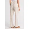 Splendid Monaco Drawstring Pants In Fawn Stripe