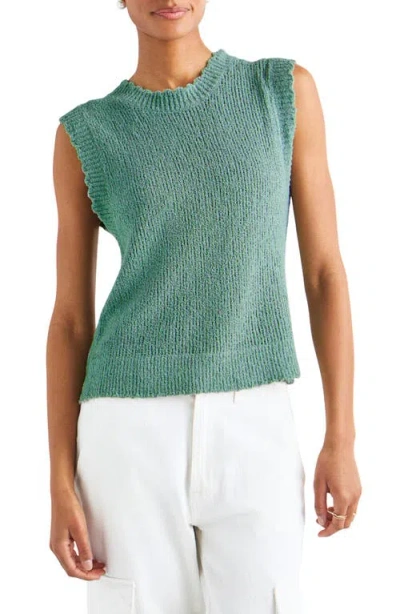 Splendid Morgan Sleeveless Sweater In Green
