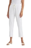 Splendid Noah Tie Waist Pants In White