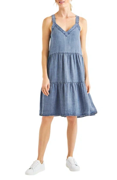 Splendid Napa Indigo Tiered Dress