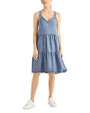 SPLENDID NAPA INDIGO TIERED DRESS