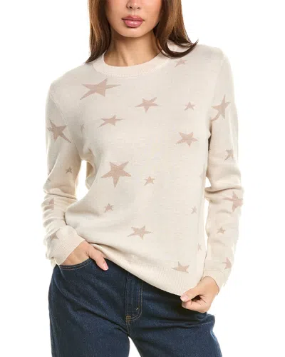 Splendid Natalie Star Sweater In White