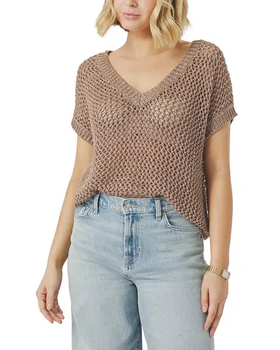 Splendid Nia Sweater Poncho In Brown