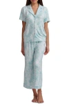 Splendid Notch Collar Crop Pajamas In Multi