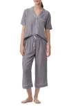 Splendid Women's 2-pc. Notched-collar Cropped Pajamas Set In Scatter Star