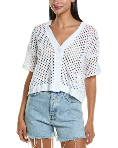 Splendid Nova Pointelle Cardigan In White