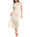 Splendid Nova Open Stitch Maxi Dress In Beige