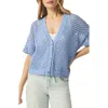 Splendid Nova Short Sleeve Cotton Pointelle Cardigan