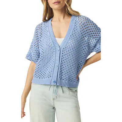 Splendid Nova Short Sleeve Cotton Pointelle Cardigan
