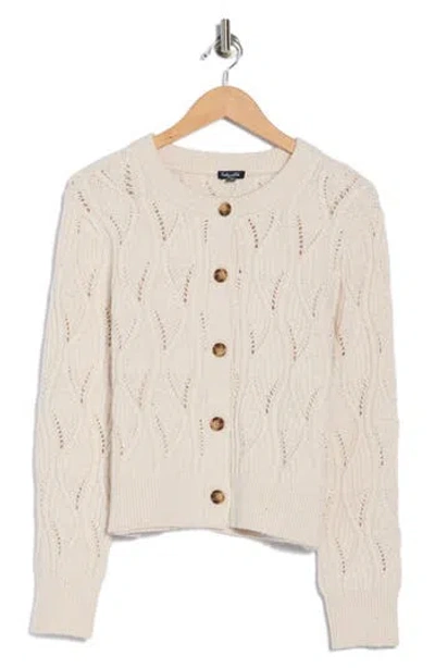 Splendid Novelty Button-up Cardigan In Neutral