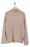 Splendid Oakley Turtleneck Wool-blend Sweater In Neutral