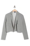 Splendid Open Front Blazer Cardigan In Gray