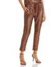Splendid Oxford Womens Sequined Viscose Skinny Pants In Multi