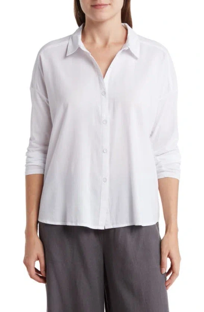 Splendid Padua Button-up Shirt In White