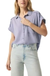 Splendid Paige Button-up Shirt In Dried Lilac