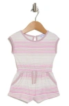 Splendid Painterly Stripe Romper In Watercolor Stripe