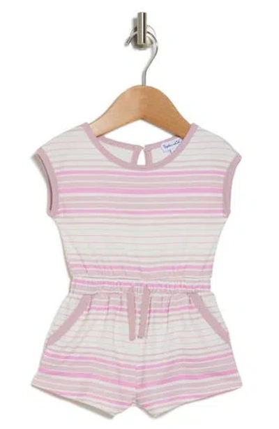 Splendid Painterly Stripe Romper In Watercolor Stripe