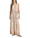 Splendid Paisley Print Sleeveless Maxi Dress In Tuscan Paint