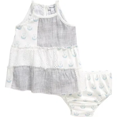 Splendid Babies'  Patchwork Dress & Bloomers Set In Ocean Cottage