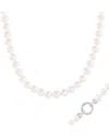 Splendid Pearls Silver 7-8mm Pearl Necklace