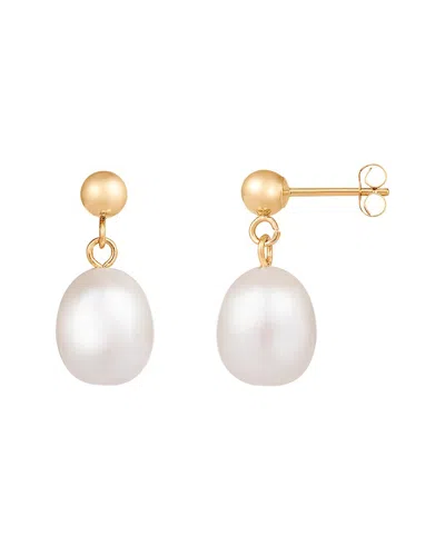 Splendid Pearls 10k 8-8.5mm Pearl Earrings