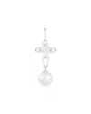 Splendid Pearls 14k 0.06 Ct. Tw. Diamond & 6-6.5mm Pearl Earrings