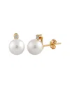 Splendid Pearls 14k 7-7.5mm Freshwater Pearl Drop Earrings