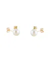 Splendid Pearls 14k 0.10 Ct. Tw. Peridot & 7-7.5mm Freshwater Pearl Drop Earrings
