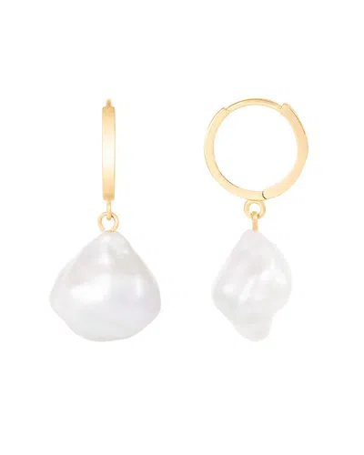 Splendid Pearls 14k 10-11mm Pearl Earrings In Gold