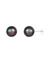 Splendid Pearls 14k White Gold Tahitian Pearl Earirngs Earring
