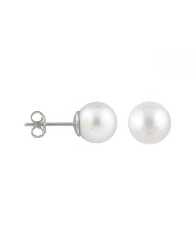 Splendid Pearls 14k 10-11mm South Sea Pearl Studs In Metallic