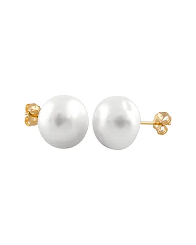 SPLENDID PEARLS SPLENDID PEARLS 14K 13-14MM PEARL EARRINGS