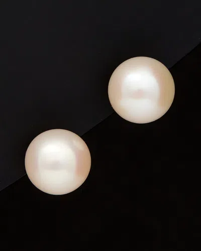Splendid Pearls 14k 14-15mm Freshwater Pearl Studs In Transparent
