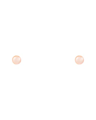 SPLENDID PEARLS SPLENDID PEARLS 14K 3-4MM PEARL EARRINGS