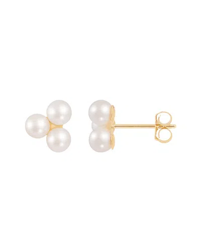 Splendid Pearls 14k 3-4mm Pearl Earrings