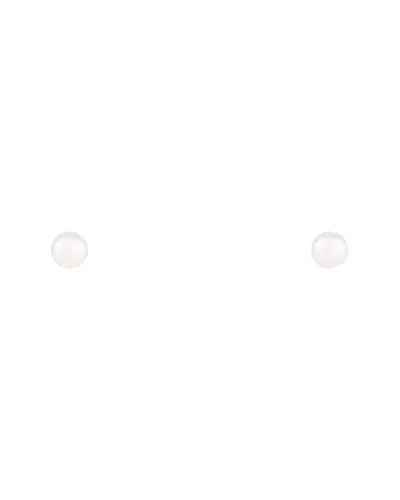 Splendid Pearls 14k 3-4mm Pearl Earrings In White
