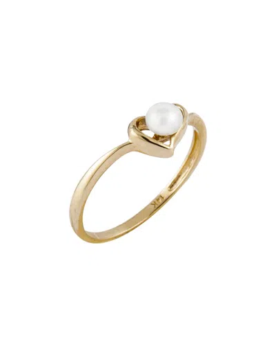 Splendid Pearls 14k 3mm Pearl Ring In Gold