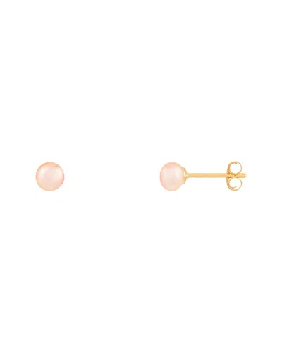 Splendid Pearls 14k Yellow Gold 4-5mm Pearl Earrings